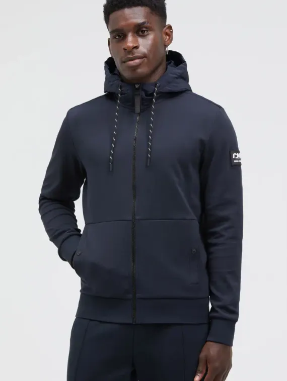 CAMP DAVID Куртка-свитшот с нейлоновым капюшоном