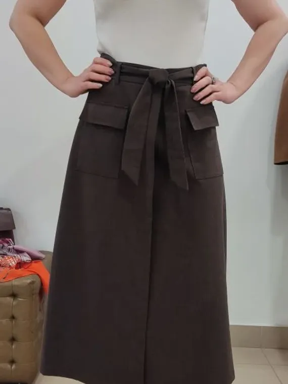 UNQ Юбка из смесового тенселя