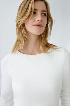 Oui Футболка длинный рукав базовая