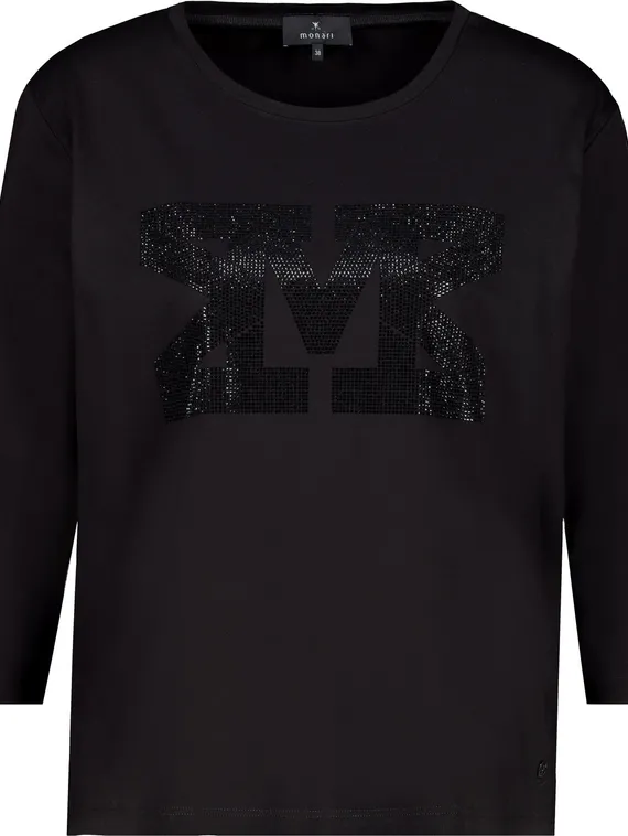 MONARI Футболка со стразами 3/4 рукав