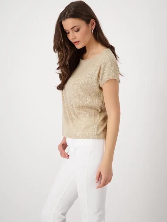 MONARI Футболка со сверкающими пайетками