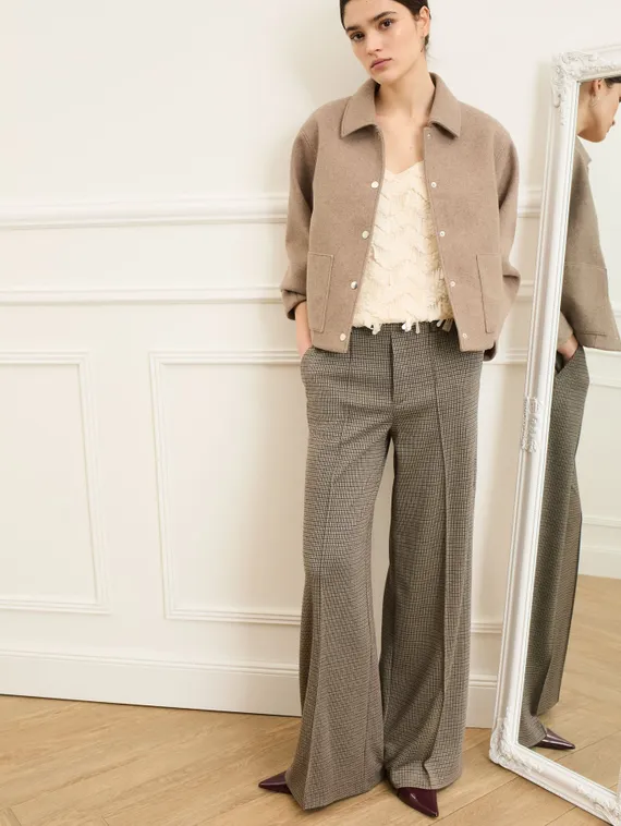 Oui Куртка из ткани с шерстяным эффектом