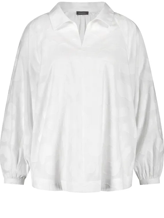 SAMOON Блуза с жаккардовым узором