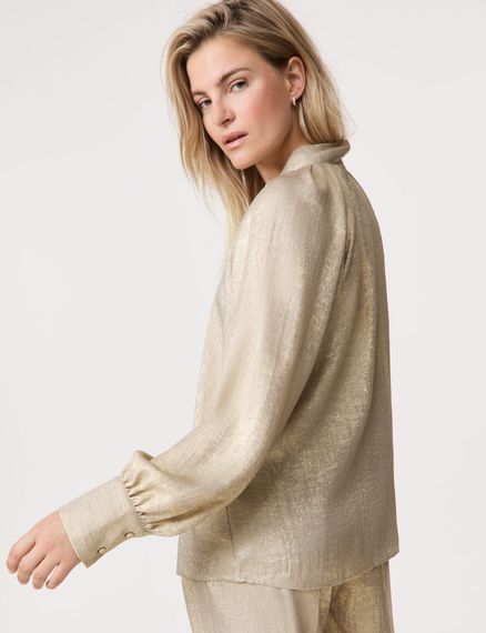 TAIFUN Блуза с золотистым мерцанием