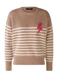 Oui Свитер из смесового хлопка