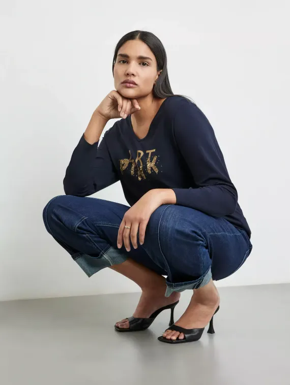 SAMOON Футболка с длинным рукавом