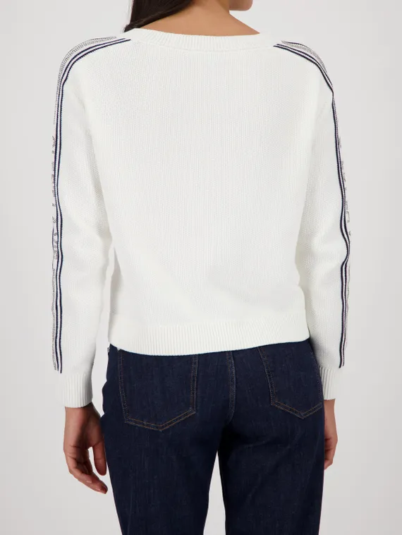 MONARI Джемпер с полосками на рукавах