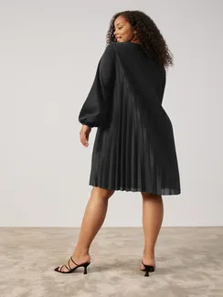 SAMOON Платье плиссированное А-силуэта