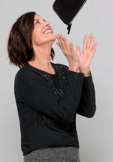 BIANCA Свитер со стразами