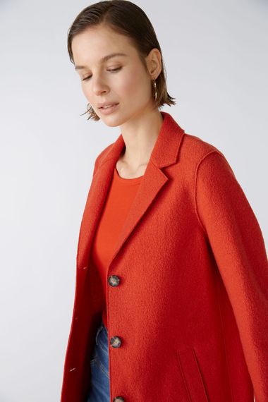 Oui Пальто из чистой шерсти