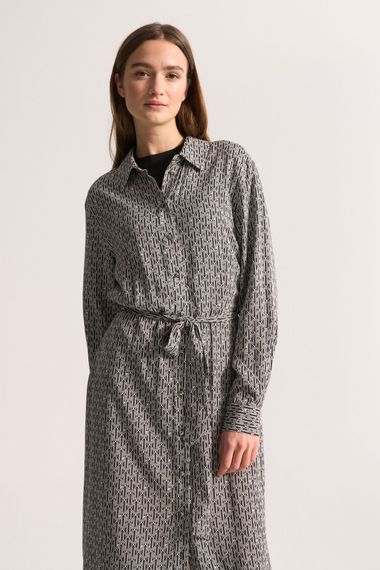 UNQ Платье-рубашка из вискозного шелка