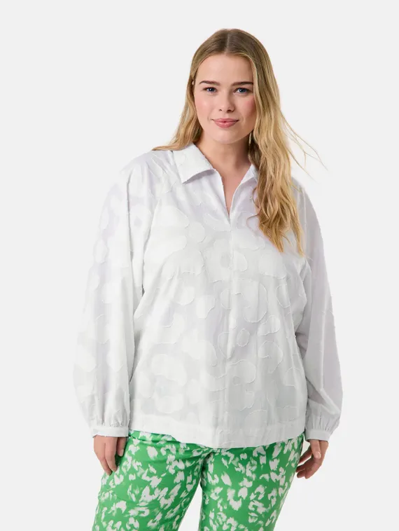 SAMOON Блуза с жаккардовым узором