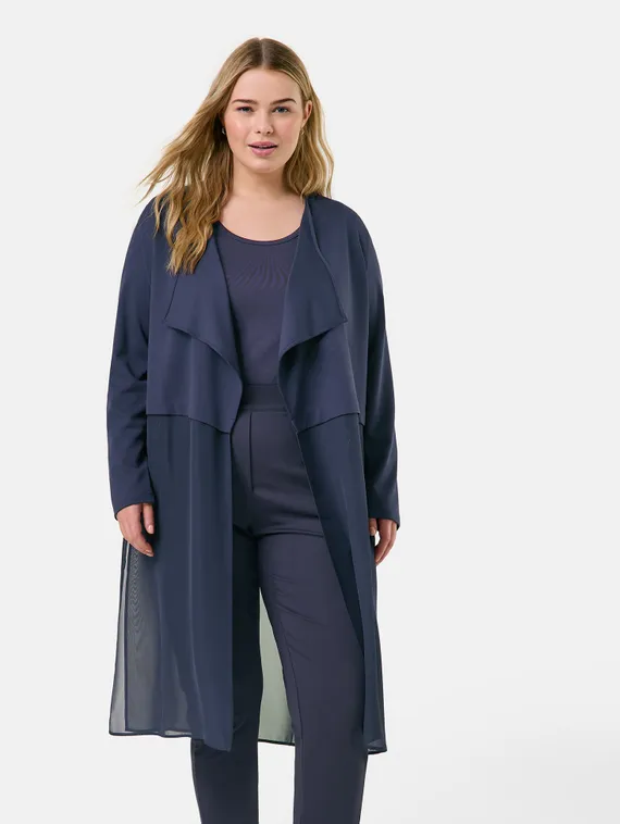 SAMOON Кардиган комбинированный