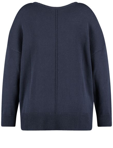 SAMOON Пуловер с цветочным принтом