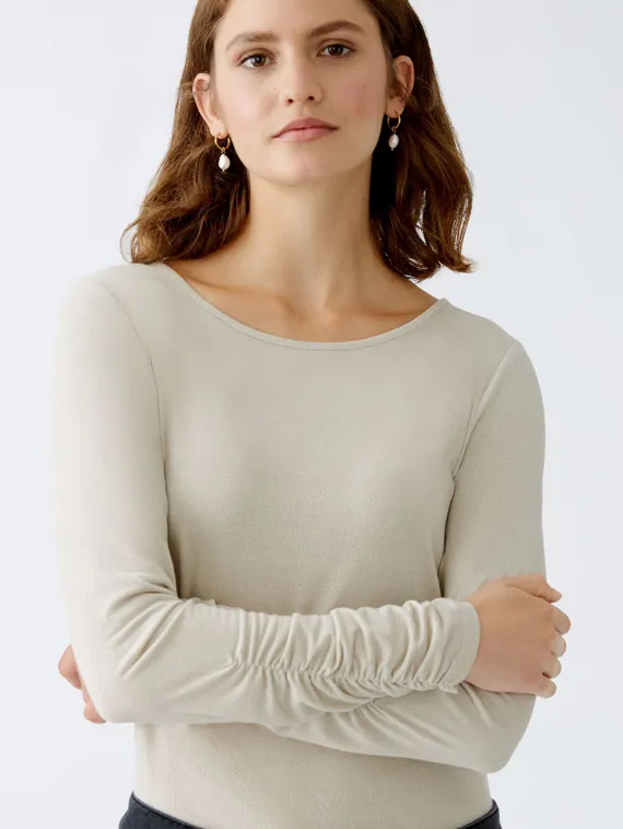 Oui Рубашка длинный рукав