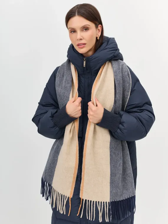 BULMER Шарф в клетку из 100% шерсти