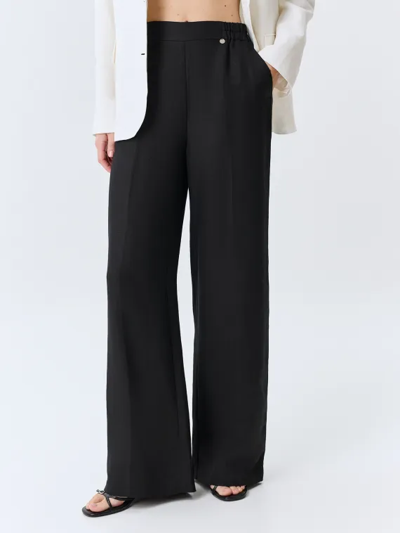 BULMER Черные льняные брюки со стрелками