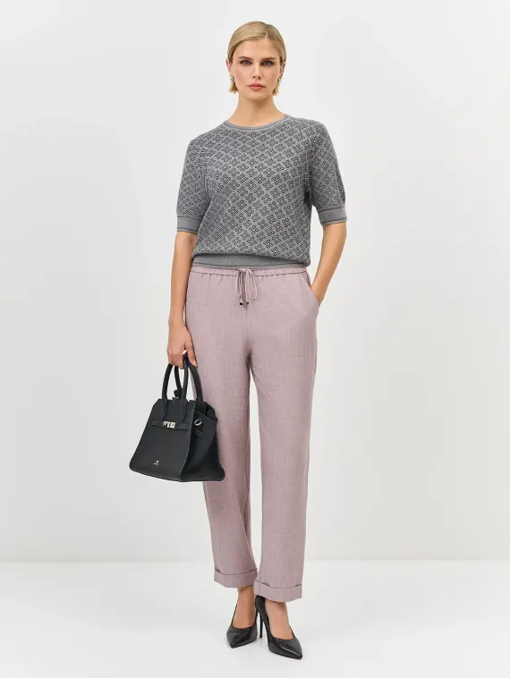 BULMER Жаккардовый джемпер с шелком