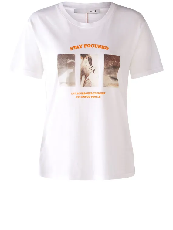 Футболка с принтом OUI