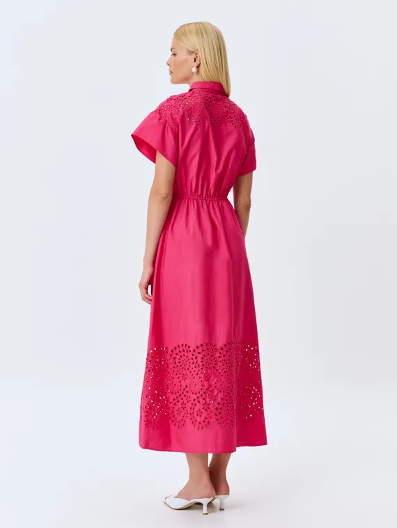 BULMER Яркое платье с вышивкой ришелье