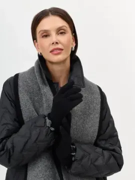 BULMER Вязаные перчатки с контрастной отделкой