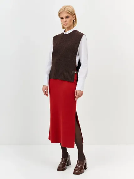 BULMER Жаккардовая юбка с разрезом