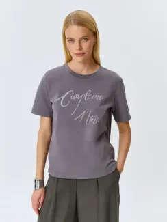 BULMER Футболка с принтом из страз