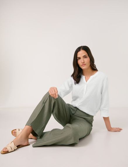 GERRY WEBER Брюки широкие льняные