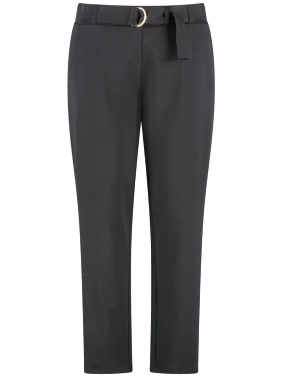 SAMOON Брюки укороченные черные