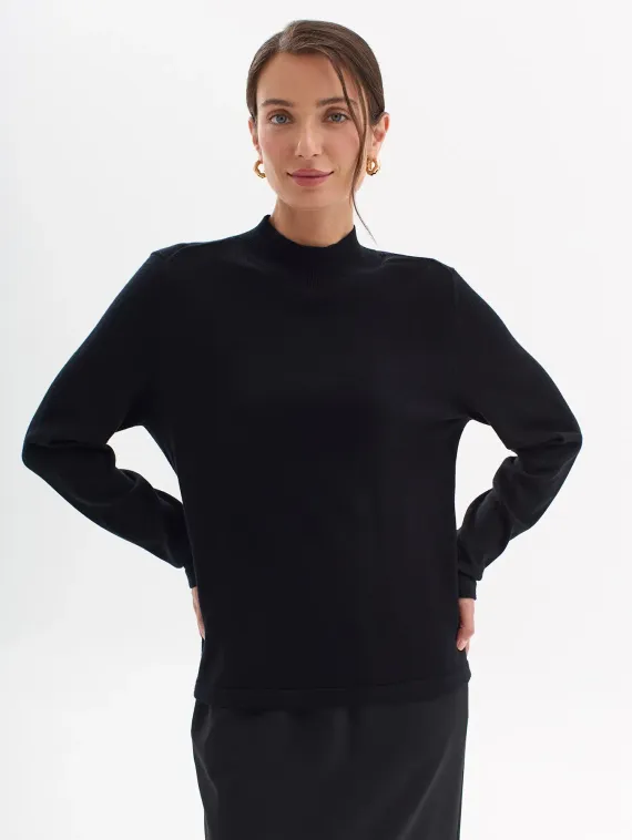 BULMER Базовый джемпер с воротником стойкой