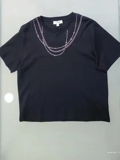 UNQ Футболка с декоративными камнями