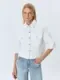 BULMER Укороченный белый джинсовый жакет