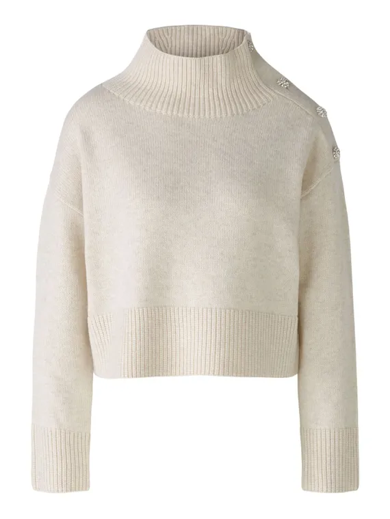 Oui Пуловер с пуговицами