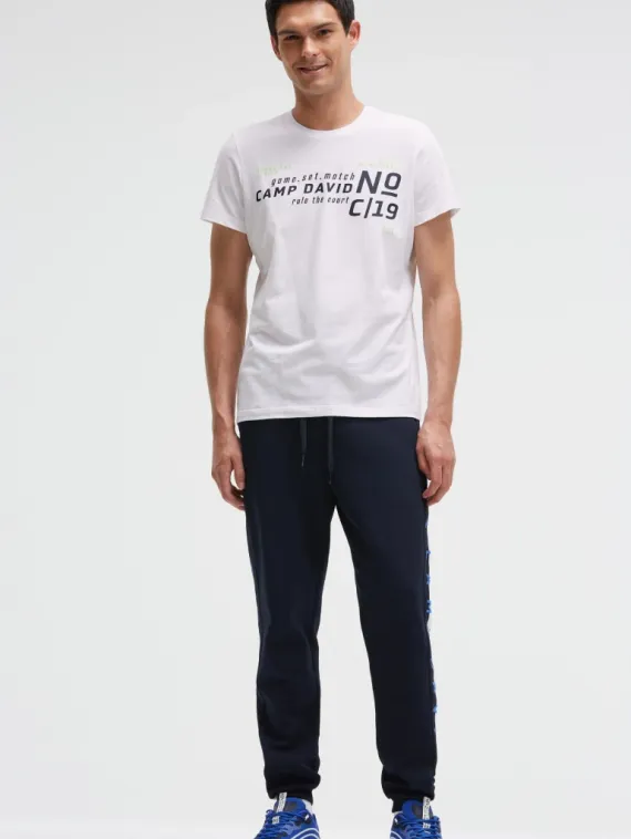 CAMP DAVID Футболка белая с логотипом