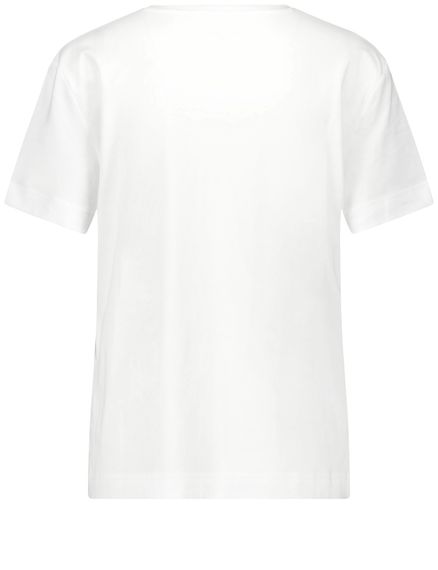 GERRY WEBER Футболка с надписью и стразами