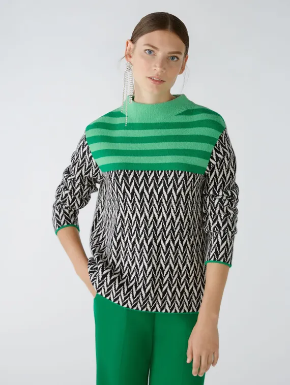 Oui Пуловер из смесовой вискозы