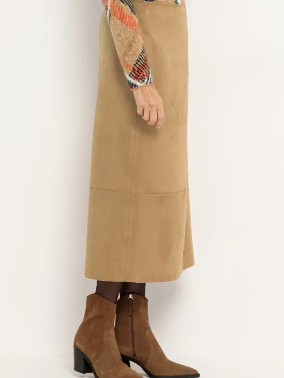 Юбка из искусственной замши BIANCA