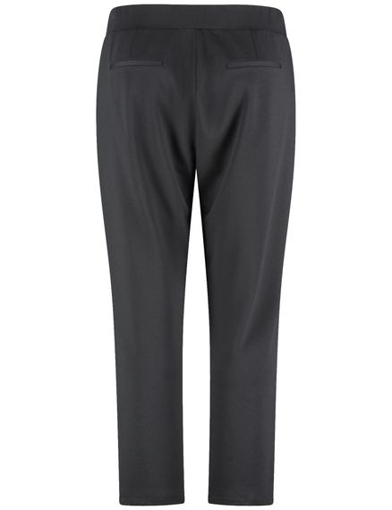 SAMOON Брюки укороченные черные