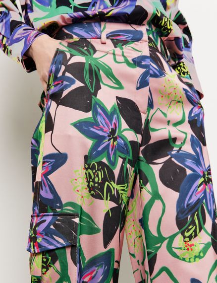 GERRY WEBER Брюки с цветочным принтом