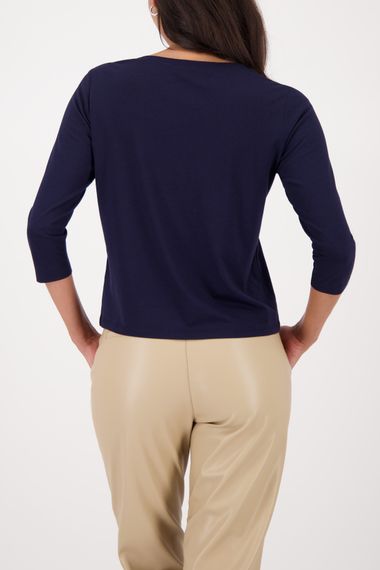 MONARI Футболка 3/4 рукав со стразами