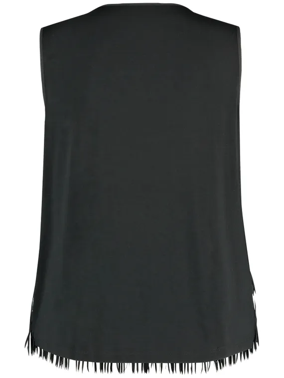 SAMOON Топ с бахромой