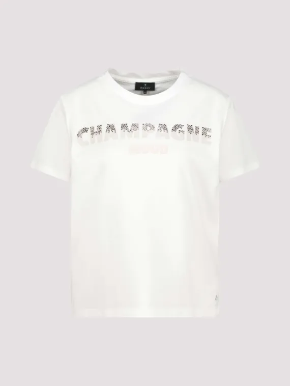 MONARI Футболка со стразами и надписью
