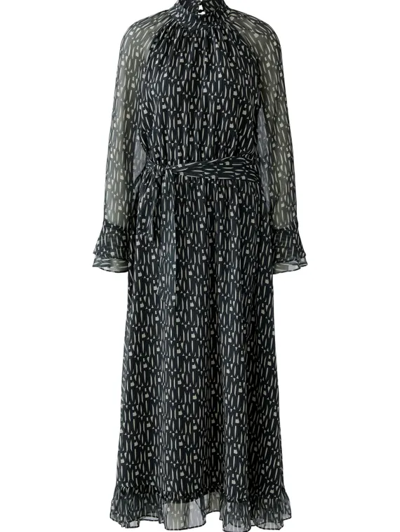 Oui Платье макси с принтом