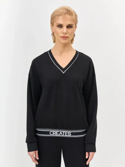 BULMER Свободный джемпер с шрифтовым узором