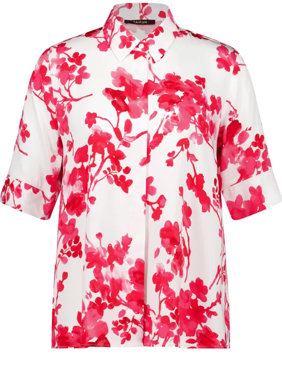 TAIFUN Блуза с цветочным принтом