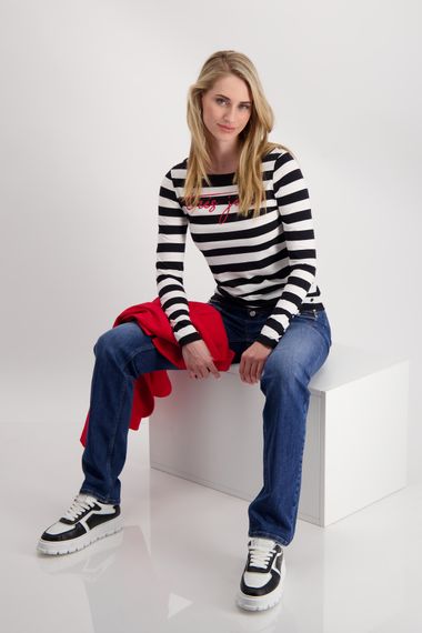 MONARI Лонгслив в полоску