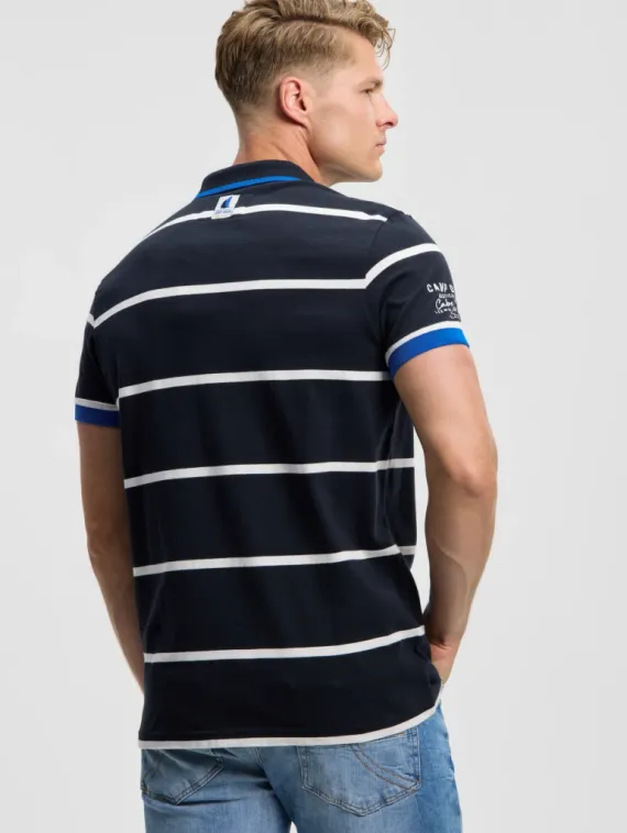 CAMP DAVID Поло в полоску