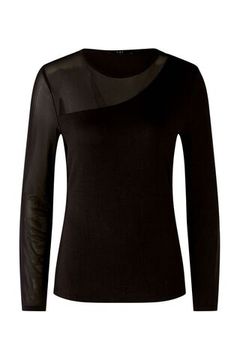 Oui Футболка с сетчатой вставкой