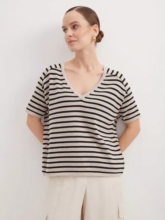 Elisa.and.me Пуловер с V-вырезом