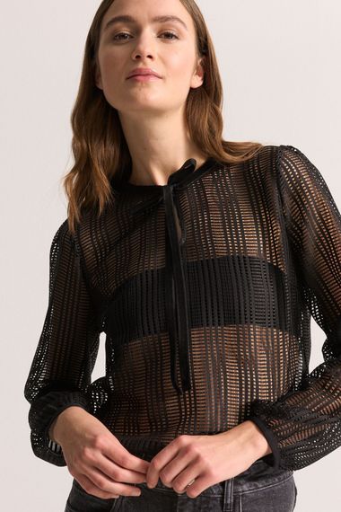 UNQ Блуза из черного кружева